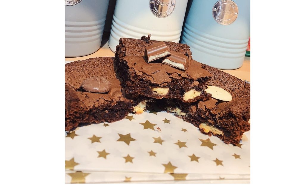 Miss Donaldson: caramel Kinder and white chocolate brownies