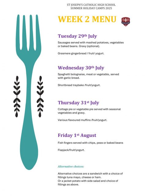 Summer Menu Holiday Camps week 2 2025-1