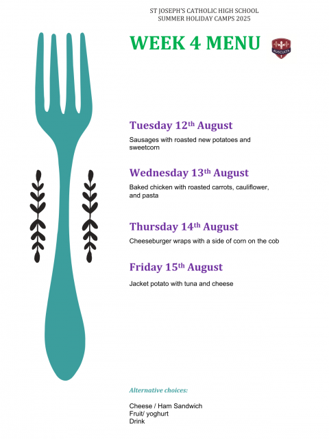 Summer Menu Holiday Camps week 4 2025-1
